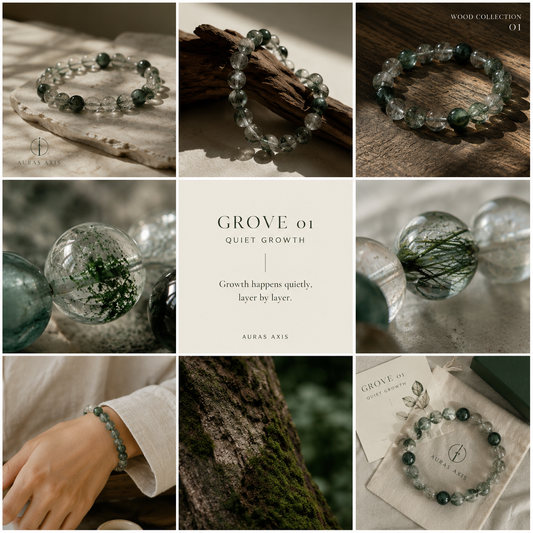 GROVE 01 — Green Quartz Bracelet